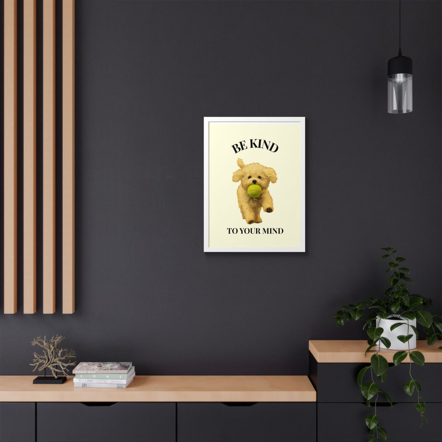 Framed Motivational Poster - Be Kind to Your Mind
