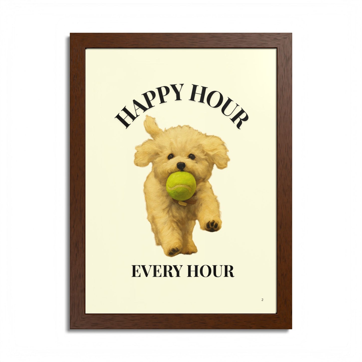 Happy Hour Every Day Pet Personalized Framed Poster