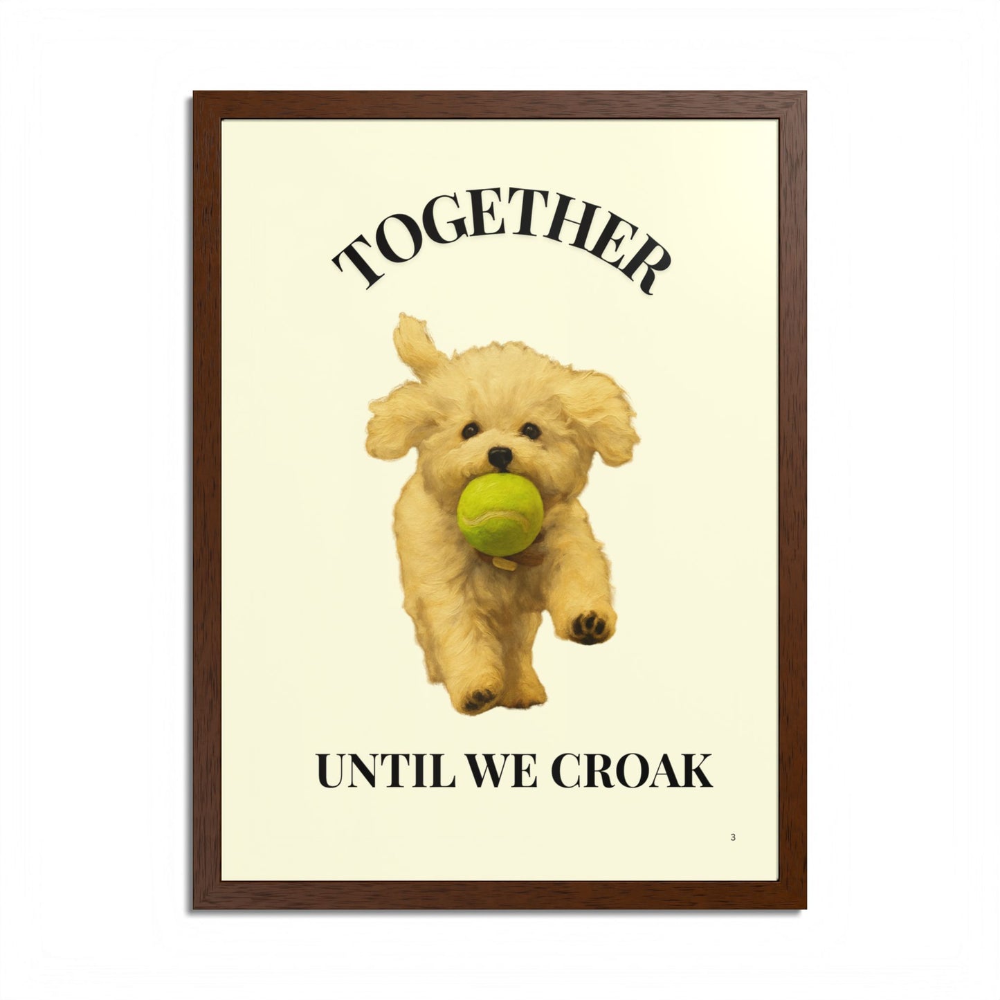 Together until we croak Pet Personalized Framed Poster