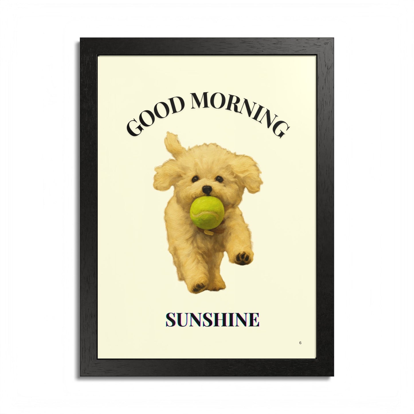 Framed Pet Poster Good Morning Sunshine Customized