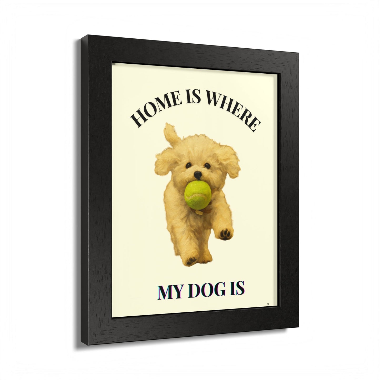 Home is Where My Dog Is Framed Poster Personalized