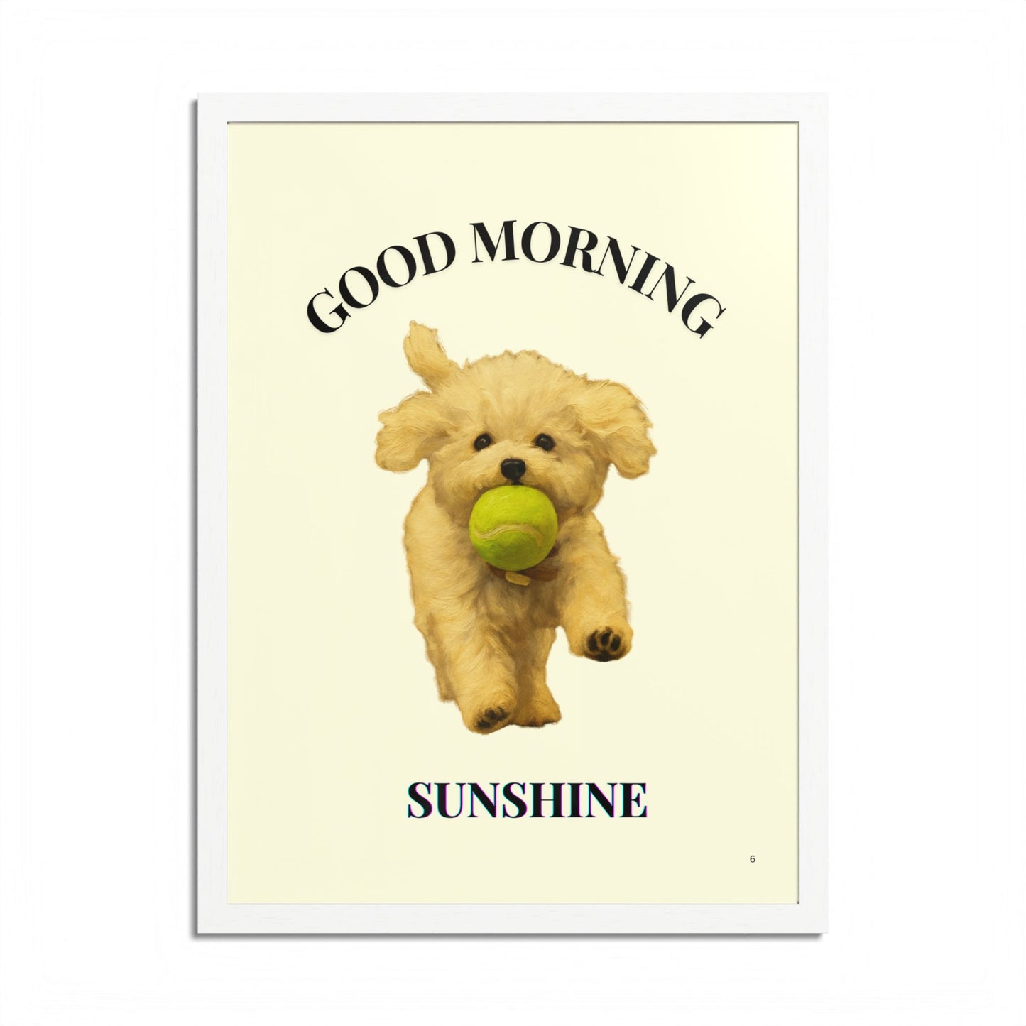 Framed Pet Poster Good Morning Sunshine Customized