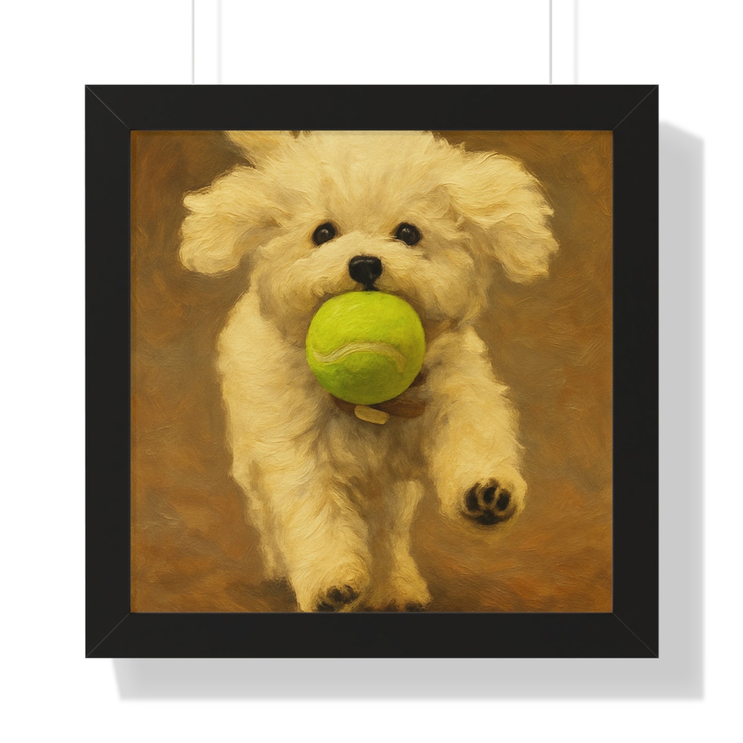 Framed Pet Handmade Oil Painting Style