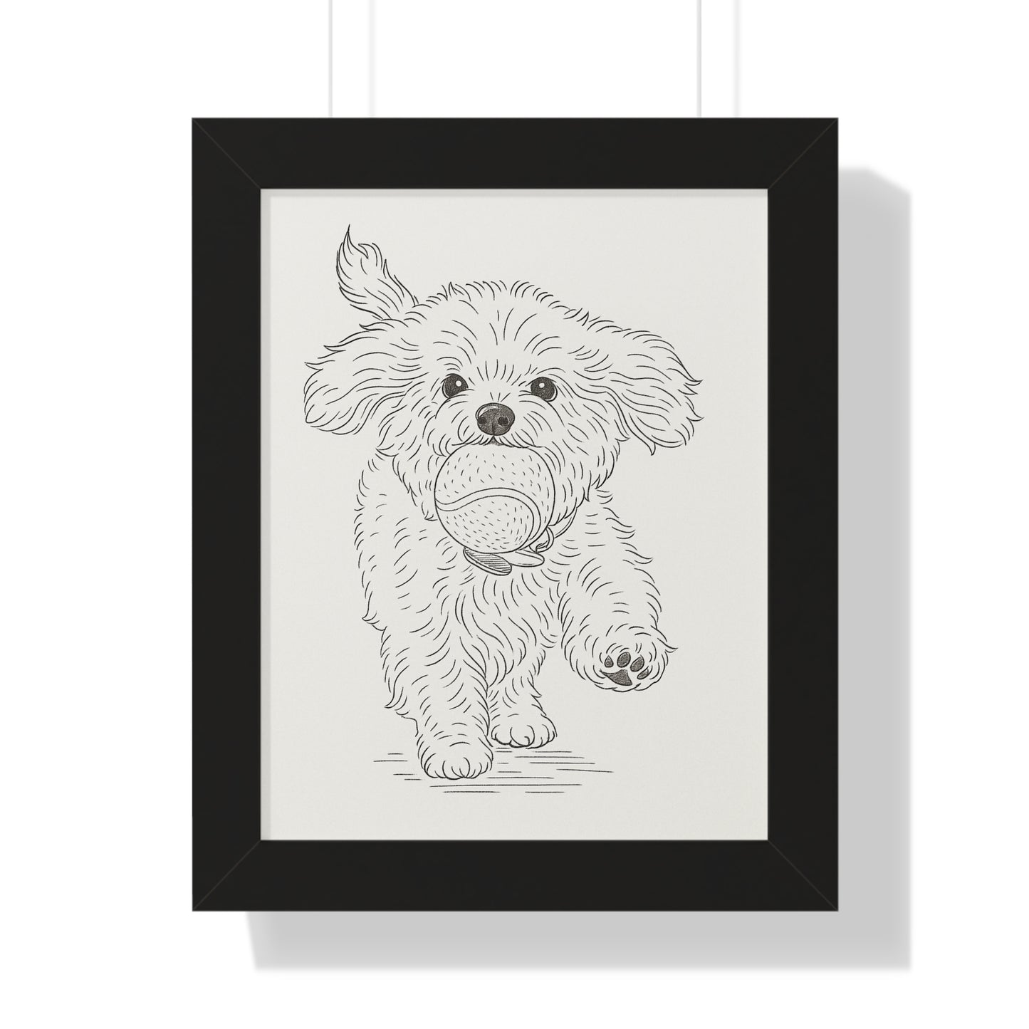 Pet Simple Art Poster Framed