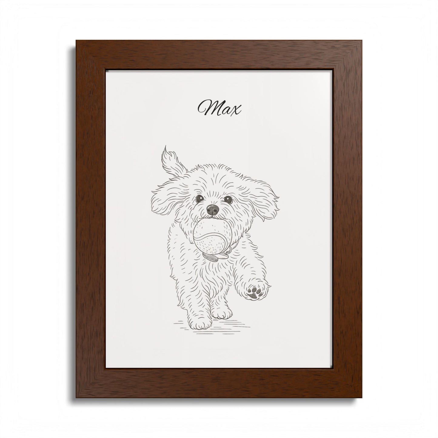 Personalized Poster Custom Pet Pencil Sketch Art