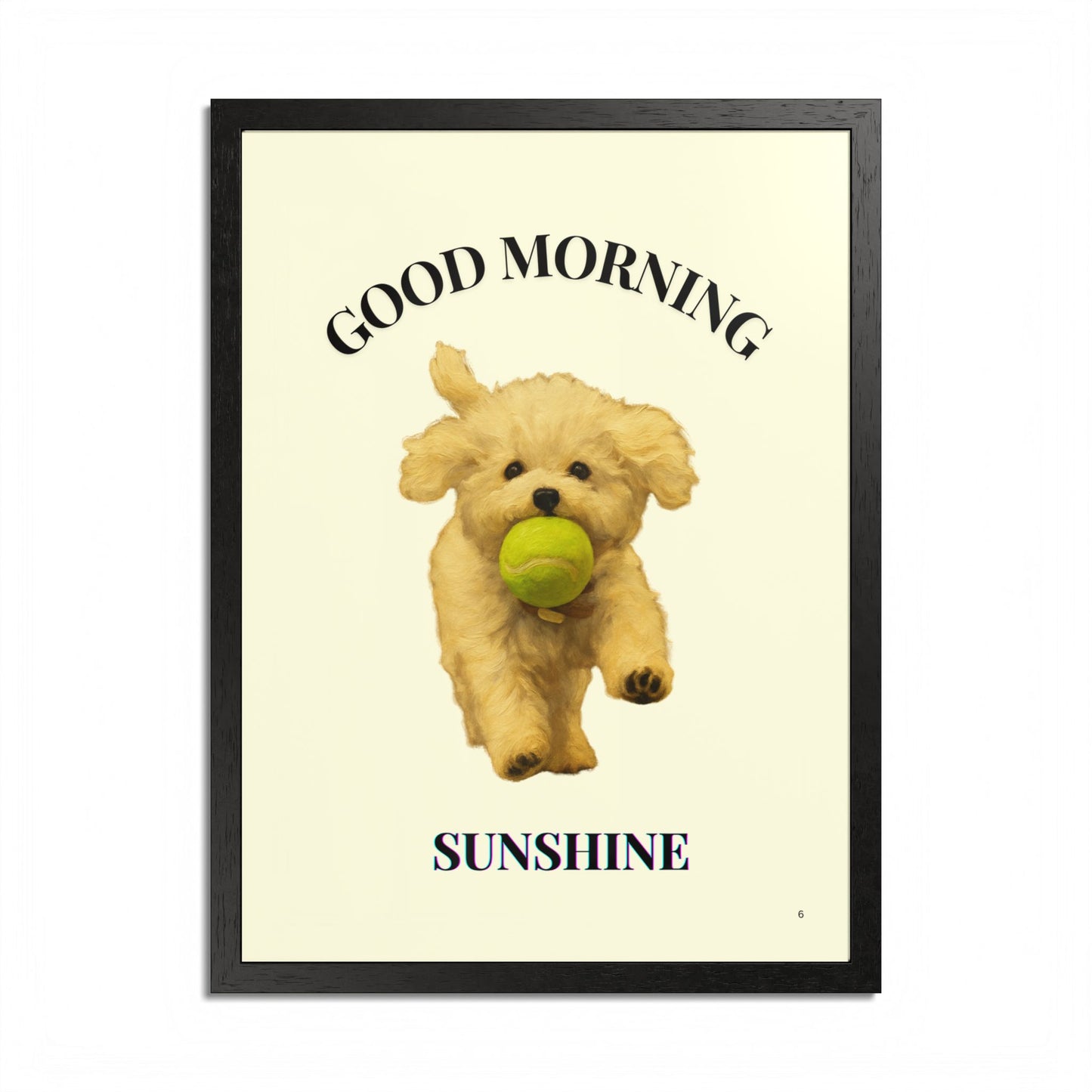 Framed Pet Poster Good Morning Sunshine Customized