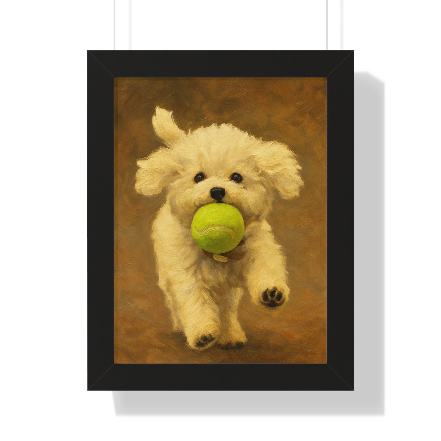 Charming Dog Framed Poster, Cute Puppy Wall Art, Pet Lover Gift, Home Decor, Animal Wall Decor, Dog Lover Gift