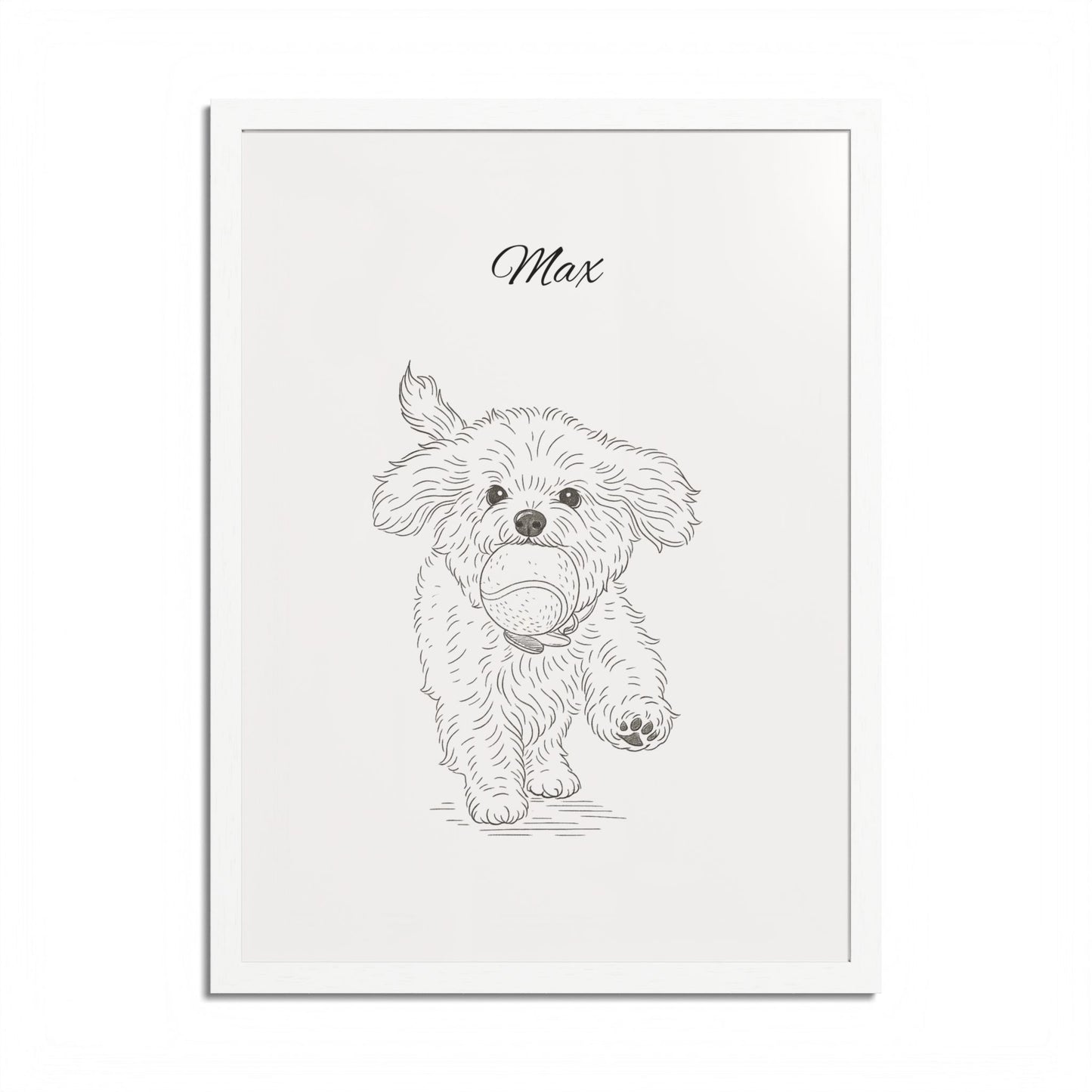 Personalized Poster Custom Pet Pencil Sketch Art