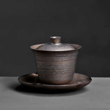 Load image into Gallery viewer, Japanese Style Stoneware Gilt Bowl Ceramic Large Tea Lid Sancai Cup Making Serving Utensils Kung Fu Set Gaiwan Teaware Kitchen
