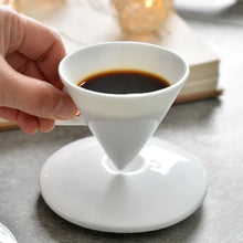 Load image into Gallery viewer, Bone china hand brewed coffee cups and saucers set with spoon espresso share ins style personality small cup exquisite highValue
