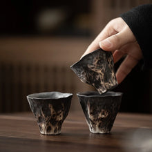 Load image into Gallery viewer, Japanese-style wind lotus rhyme tea cup ceramic kung fu tea set tea cup small single cup master cup creative personality
