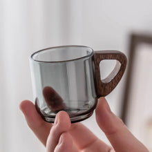 Load image into Gallery viewer, High borosilicate glass small teacup with handle
