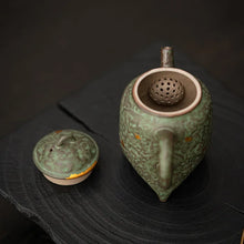 Load image into Gallery viewer, Empty Silence Zhai Old Rock Mud Forget Chuan Pot Home Tea Tea Set Retro Bronze Glaze High-grade Can Be Raised Tea Pot Single Pot
