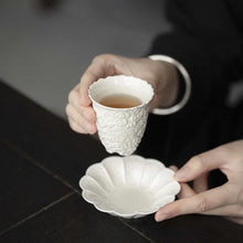 Load image into Gallery viewer, Handmade embossed auspicious cloud pattern master cup
