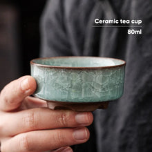 Load image into Gallery viewer, Ice Crackle Style Ceramic Tea Cup
