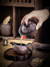 Load image into Gallery viewer, Handmade Tea Cups and Bowls High-end Purple Clay Teapot Gaiwan Cup
