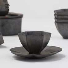 Load image into Gallery viewer, Stoneware Kiln Transformed Into Japanese Tea Cup Single Ceramics Set Gilt Tasting Master Teaware Kitchen Dining Bar Home Garden
