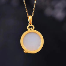 Load image into Gallery viewer, Small Jade Hare Hotian Jade Pendant Female Jade Necklace Female Sterling Silver Clavicle Chain Original Niche Design Mid-Autumn
