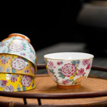 Load image into Gallery viewer, Enamel colored ceramic tea cup Master cup
