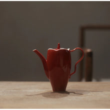 Load image into Gallery viewer, Imitation Song Dynasty Tea Maker Forbidden City Jingdezhen Ceramic Kung Fu Set Red Magnolia Pot Teapot Green Single Teaware Bar
