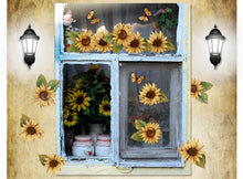 Load image into Gallery viewer, Sunflower Wall Decal - Sun flowers wall sticker - WallDecal
