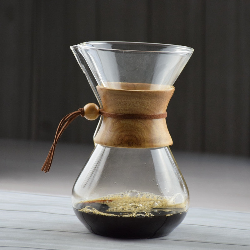 FREE SHIPPING  CHEMEX Style Coffee Brewer 3-6 Cups Counted  Espresso Coffee Makers Coffee Machine