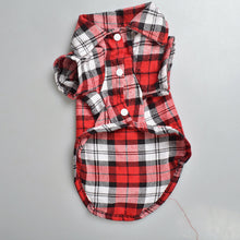 Load image into Gallery viewer, Plaids Grid Checker Shirt Lapel Costume Dog Clothes
