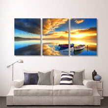 Load image into Gallery viewer, Oil Painting Canvas Ships Sea Landscape Wall Art Decoration Home Decor On Canvas Modern Wall Picture For Living Room(3PCS)
