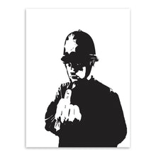 Load image into Gallery viewer, Modern Abstrcat Black White Banksy Hipster Pop A4 Art Print Poster Wall Picture Living Room Canvas Painting No Frame Home Decor
