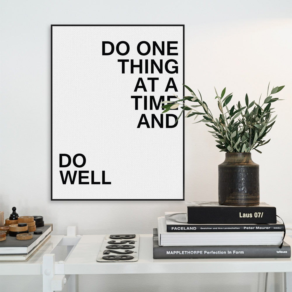 Modern Black White Minimalist Motivational Typography Quote Art Print Poster Wall Picture Canvas Painting Living Room Decoration