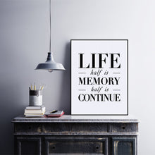 Load image into Gallery viewer, Black White Nordic Motivational Typography Life Quotes A4 Art Print Poster Wall Picture Canvas Painting No Frame Home Decoration
