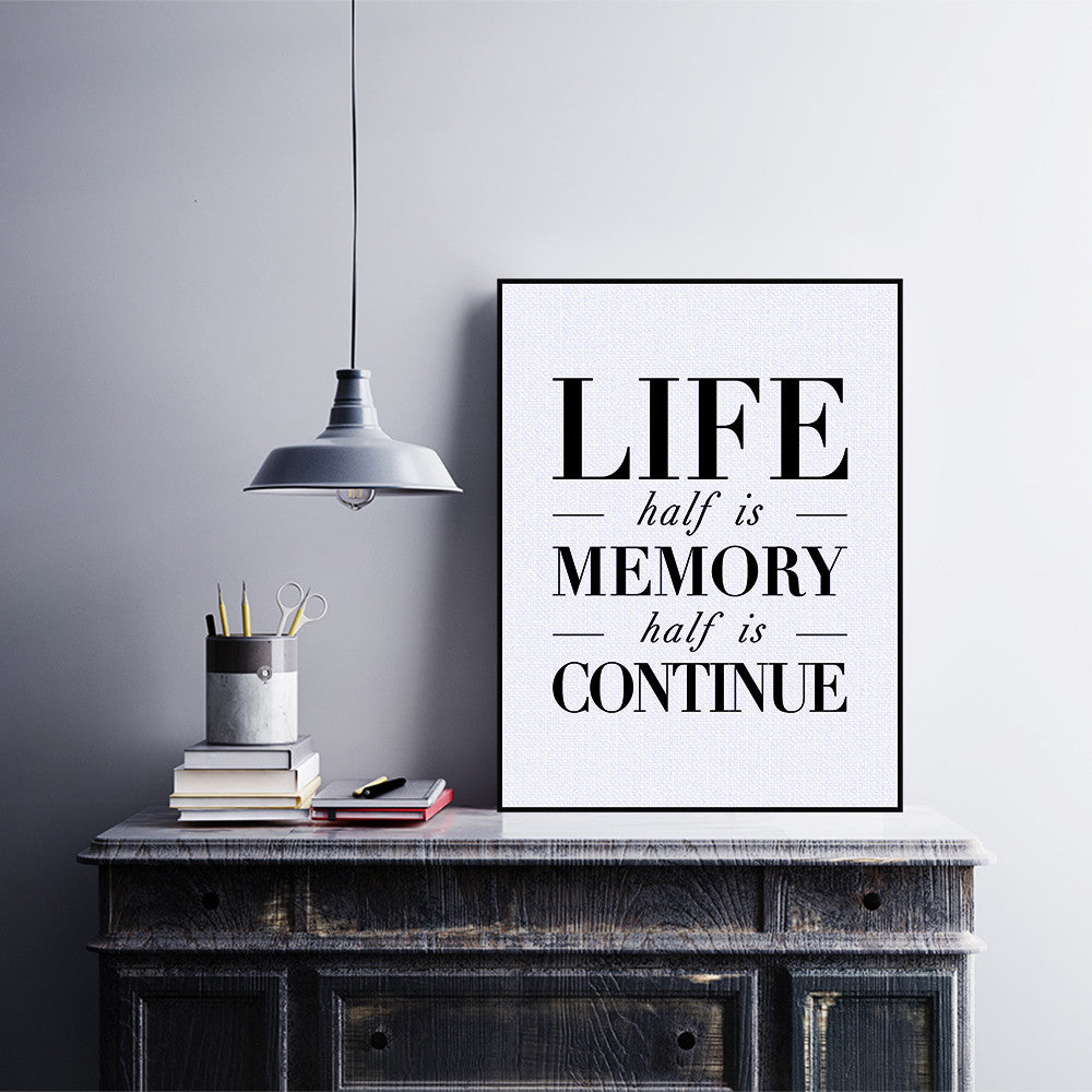 Black White Nordic Motivational Typography Life Quotes A4 Art Print Poster Wall Picture Canvas Painting No Frame Home Decoration