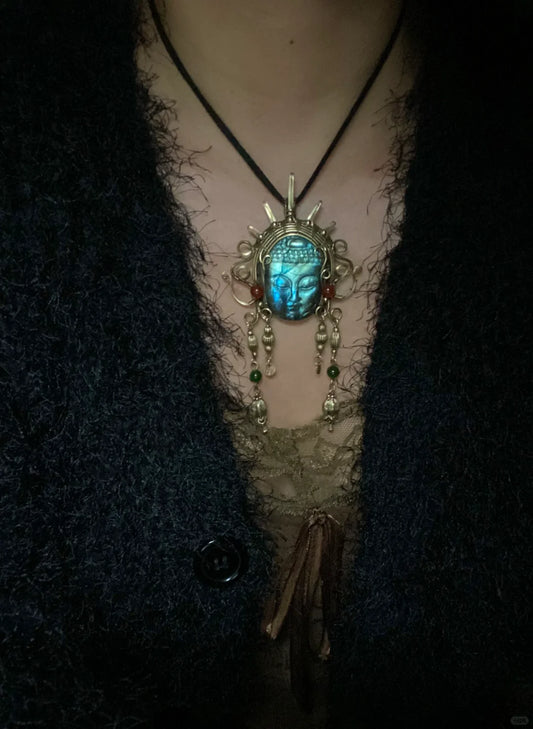 Day 60  Buddhism Labradorite wire wrapping pendant ideas