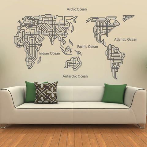 10 Ways to add world map to your room