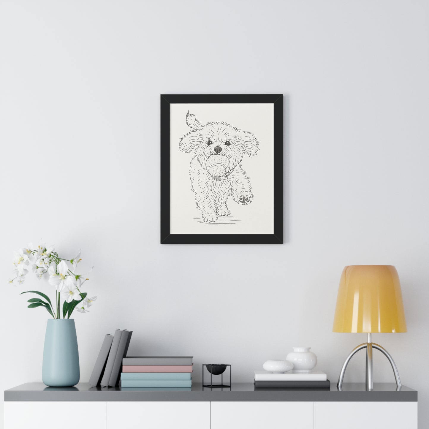 Pet Simple Art Poster Framed
