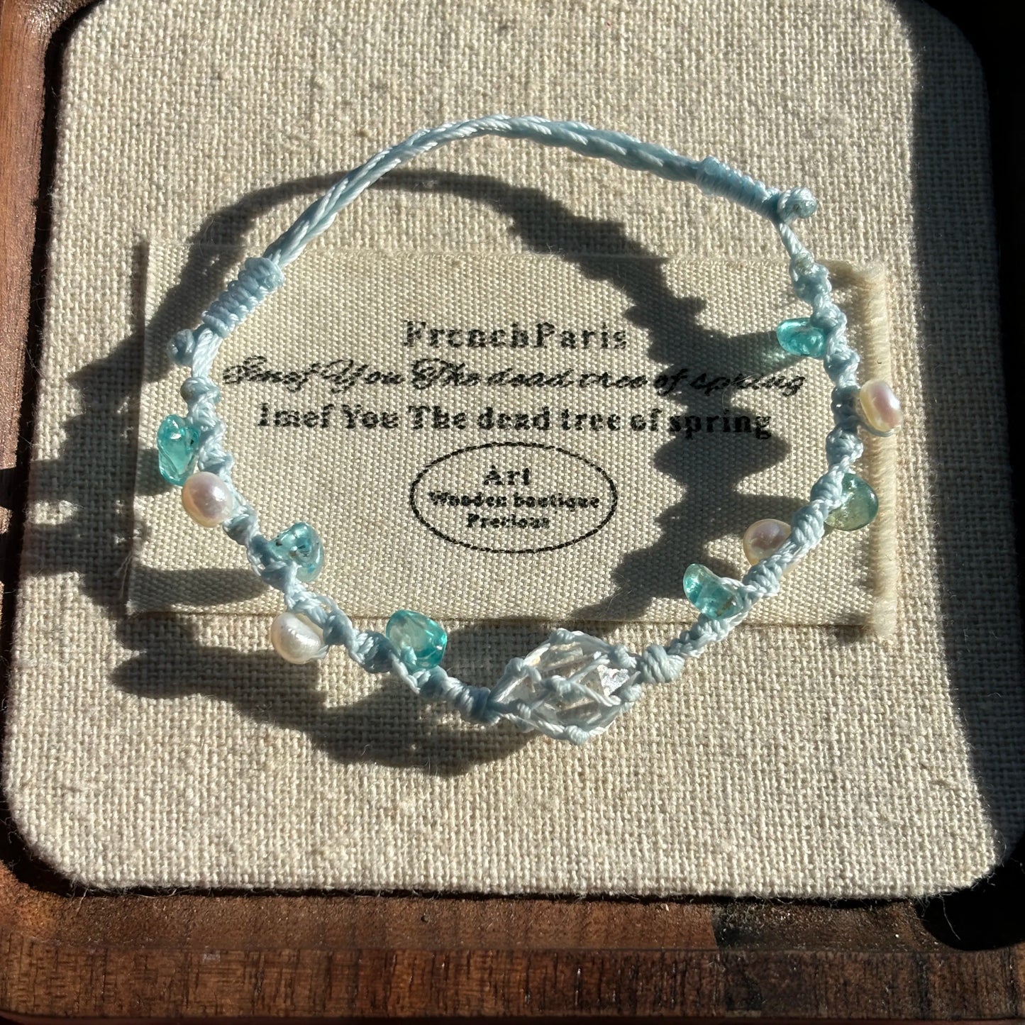 Summoning of the Siren macrame Brined Bracelet Shining Bracelet