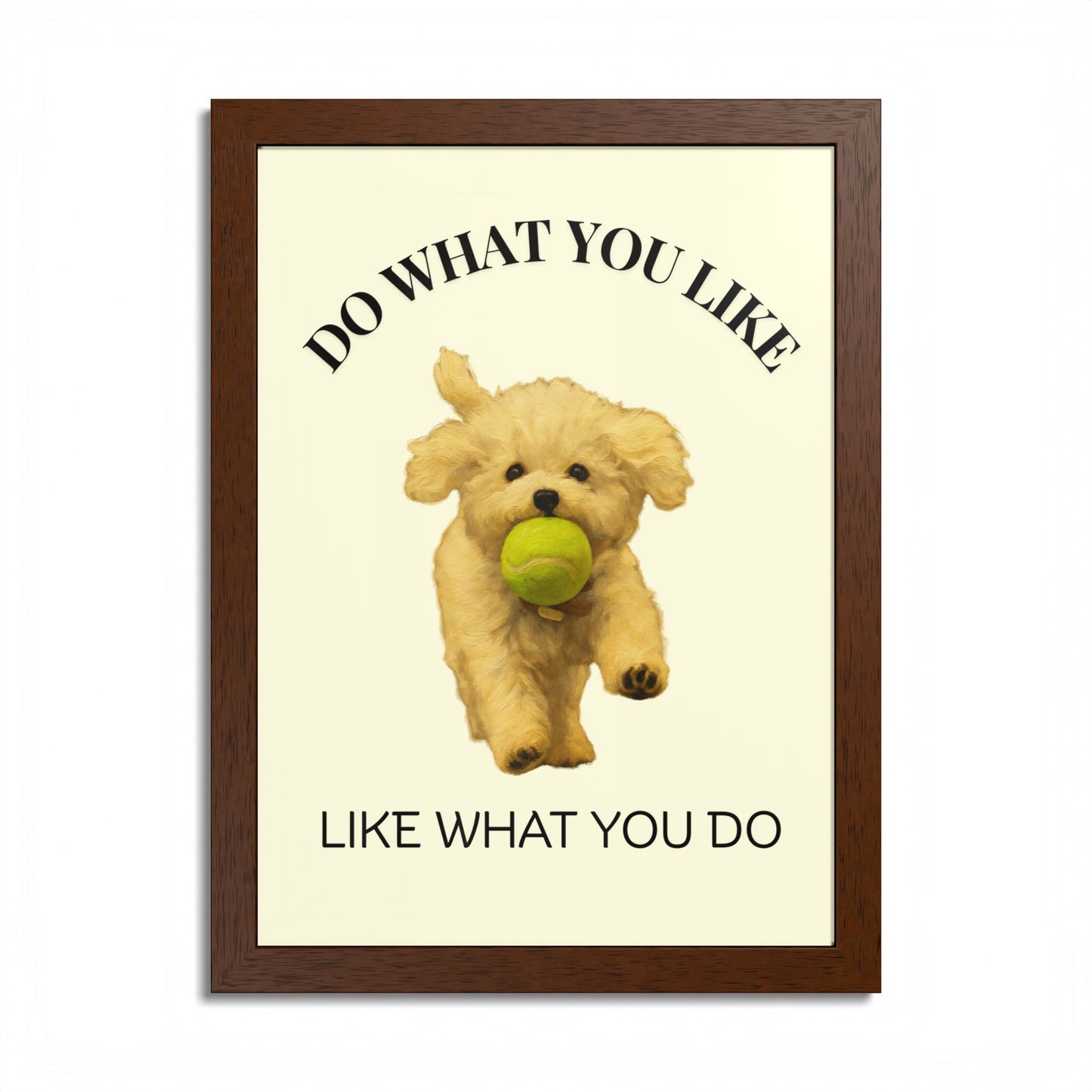 Do What You Like Like What You Do Inspirational Pet Quote Framed Poster