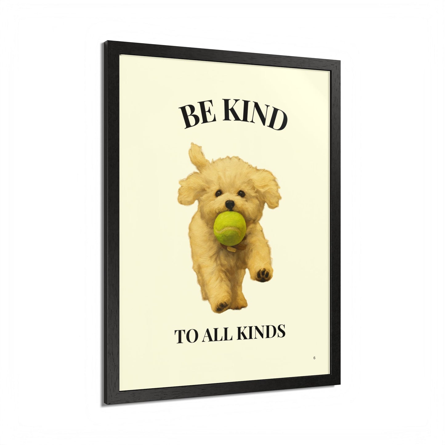 Be Kind to All Kinds Framed Pet Kindness Poster Inspiration