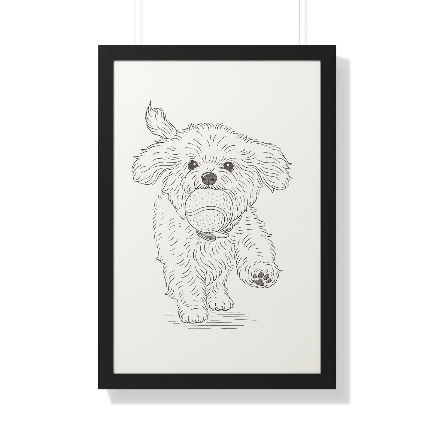 Pet Simple Art Poster Framed