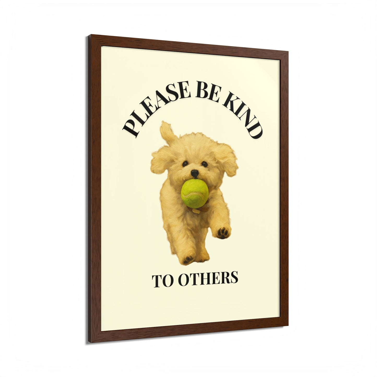 Please Be Kind To Others Framed Inspirational Dog Poster