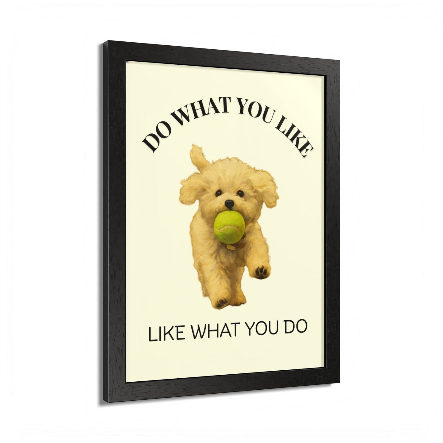 Do What You Like Like What You Do Inspirational Pet Quote Framed Poster