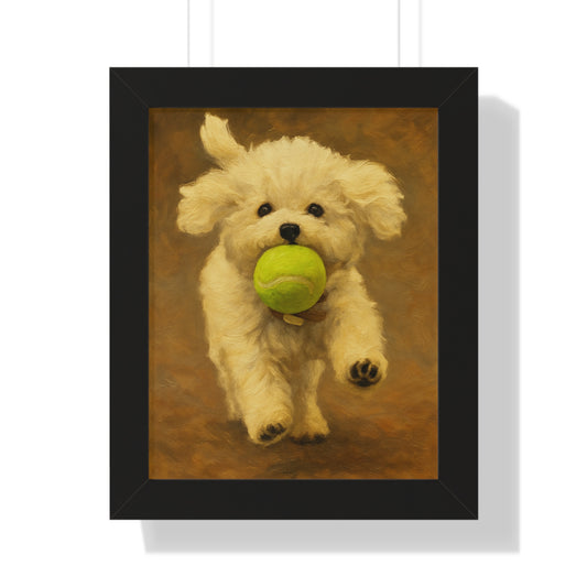 Framed Pet Handmade Oil Painting Style