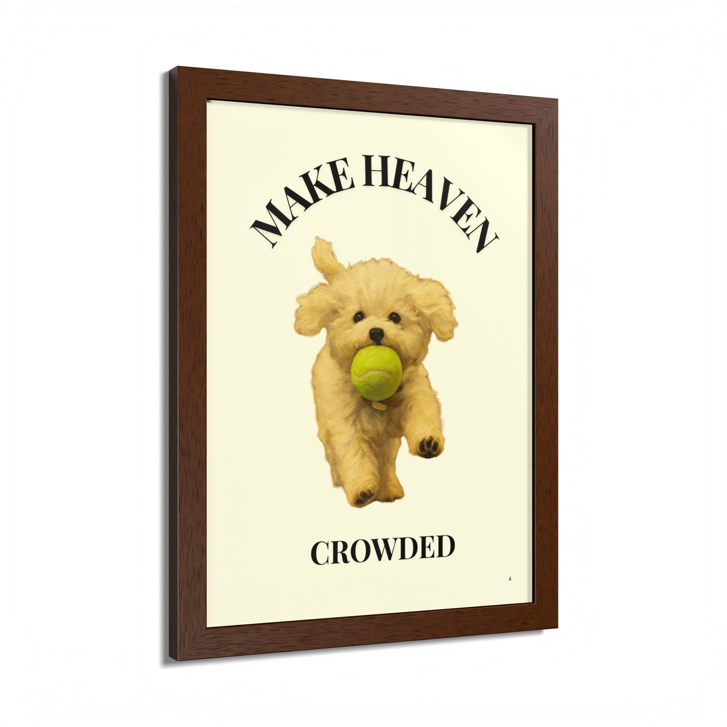 Framed Pet Lovers Poster - "Make Heaven Crowded" Customized