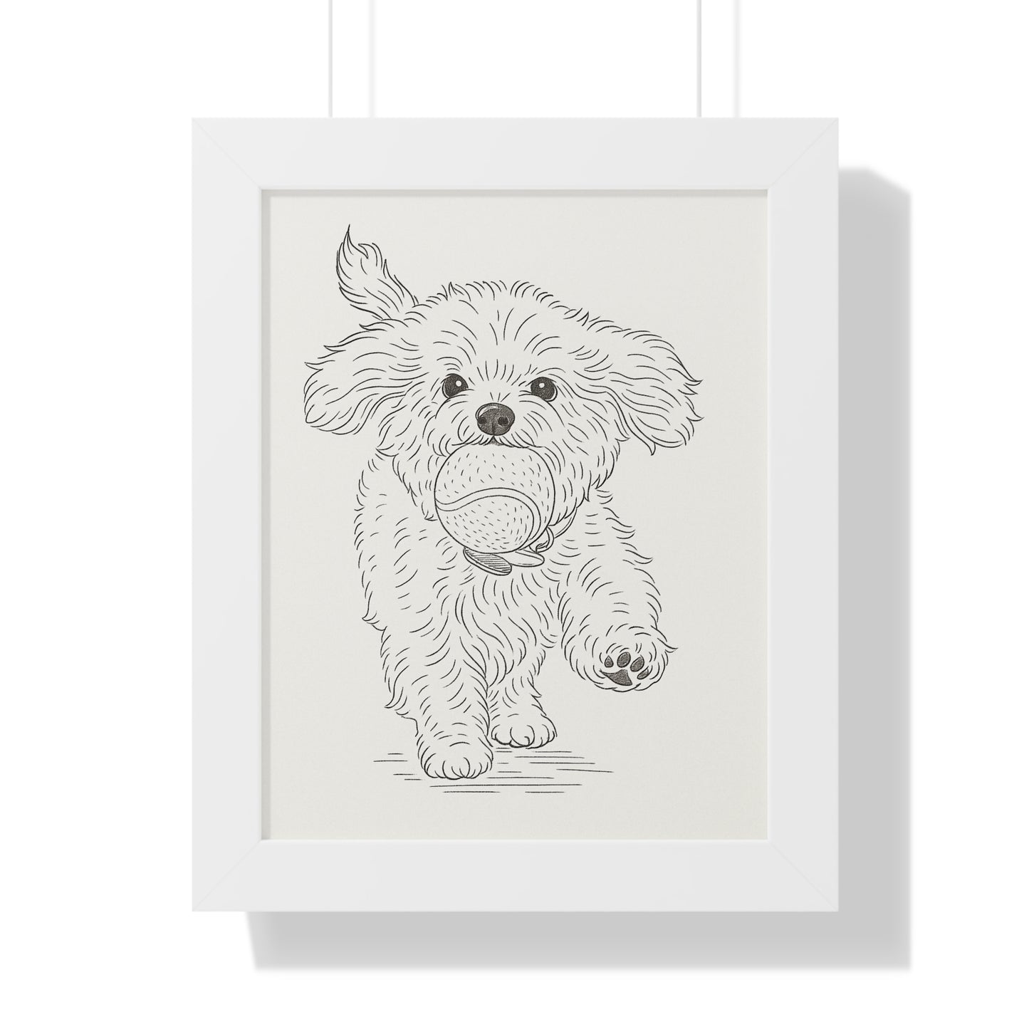 Pet Simple Art Poster Framed