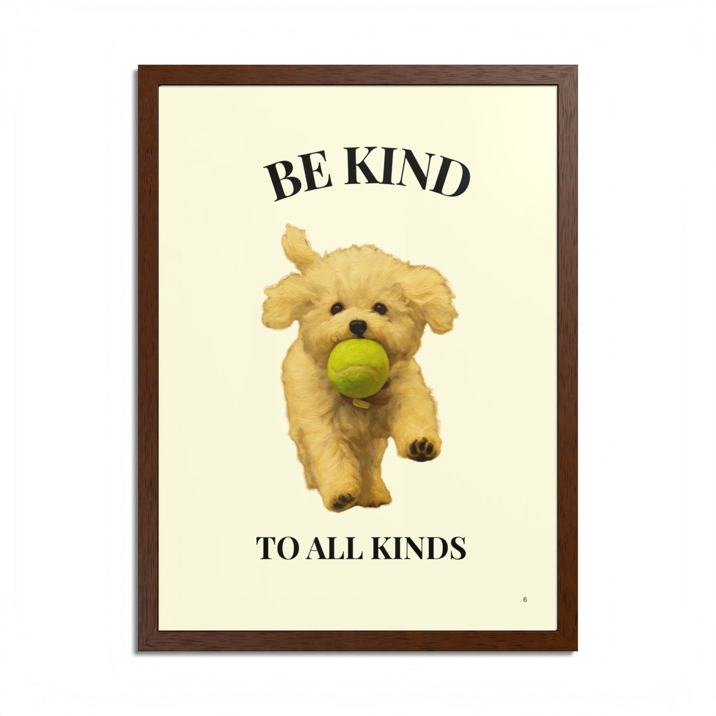 Be Kind to All Kinds Framed Pet Kindness Poster Inspiration