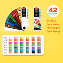 Load image into Gallery viewer, Portable Colors Solid Watercolor Paint Set
