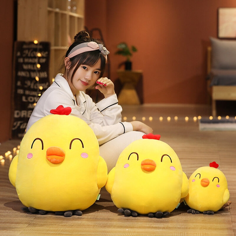 25-65cm Cute Chicken Plush Toys Kawaii Cartoon