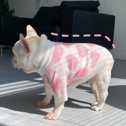 Pink Pitbull Dog Sweater Clothes