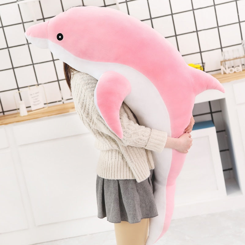30-160cm Soft Dolphin Pillow