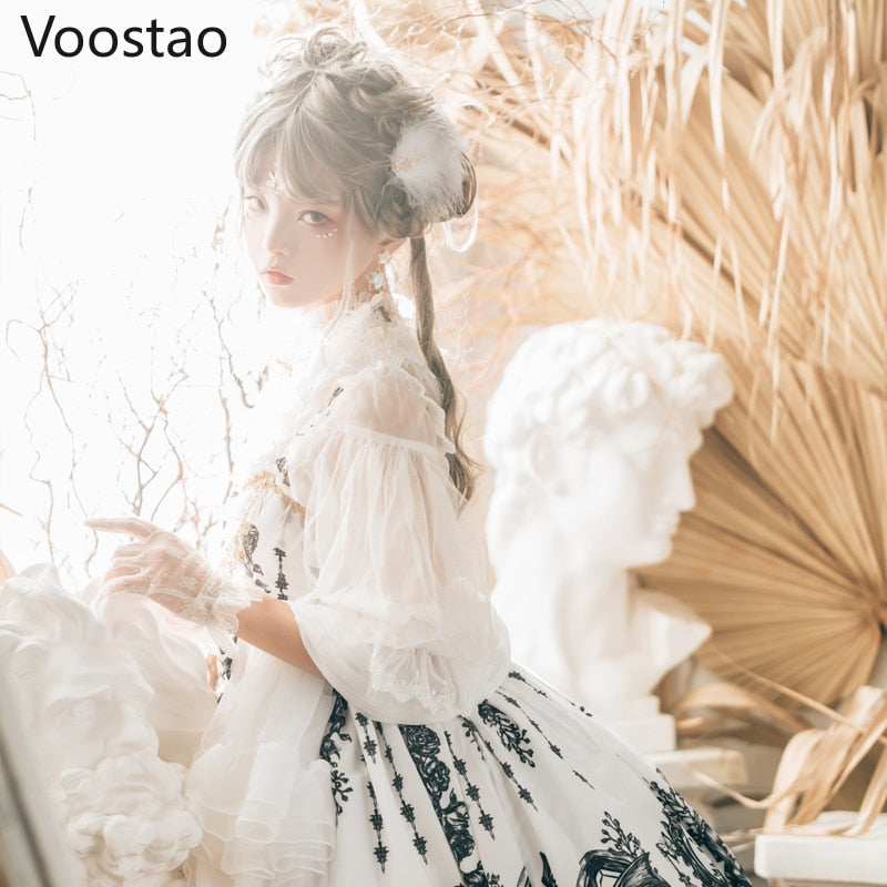 Japanese Lolita JSK Dress Dragon Witch Gothic Jsk Dress